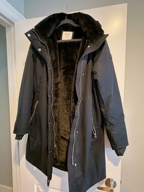 Hollister Black Faux Fur Lined Jacket